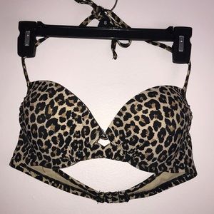 Cute Leopard Print Bikini Top
